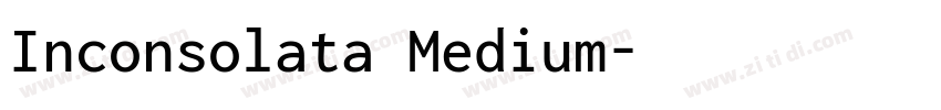 Inconsolata Medium字体转换
